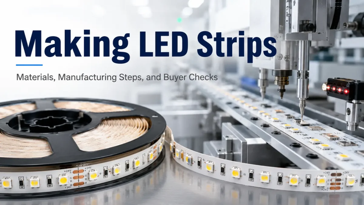 Making LED Strips: Materials, Manufacturing Steps, and Buyer Checks