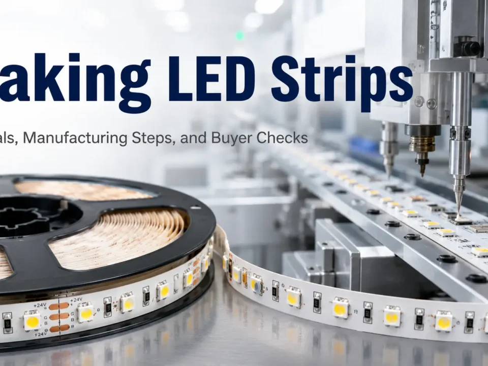 Making LED Strips: Materials, Manufacturing Steps, and Buyer Checks