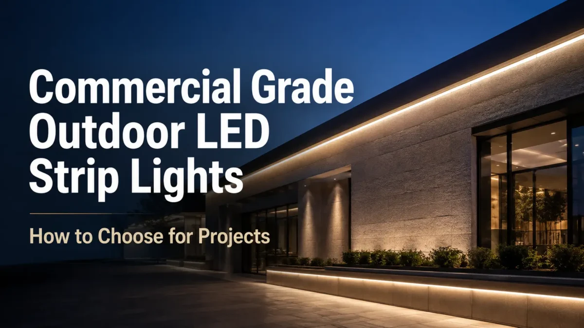 Commercial Grade Outdoor LED Strip Lights: How to Choose for Projects