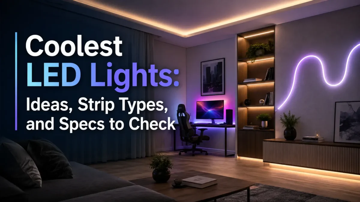 Coolest LED Lights: Ideas, Strip Types, and Specs to Check