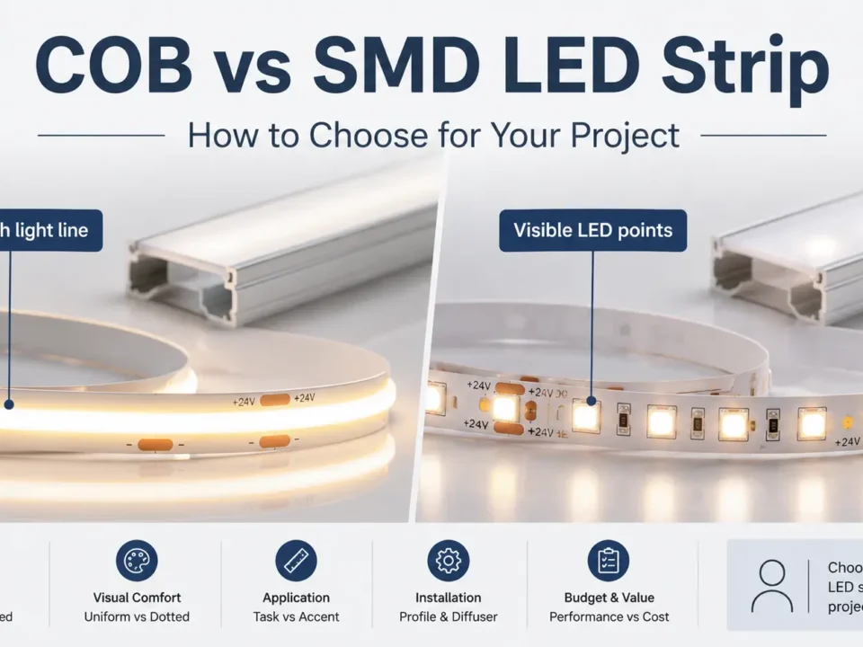 COB vs SMD LED Strip: How to Choose for Your Project