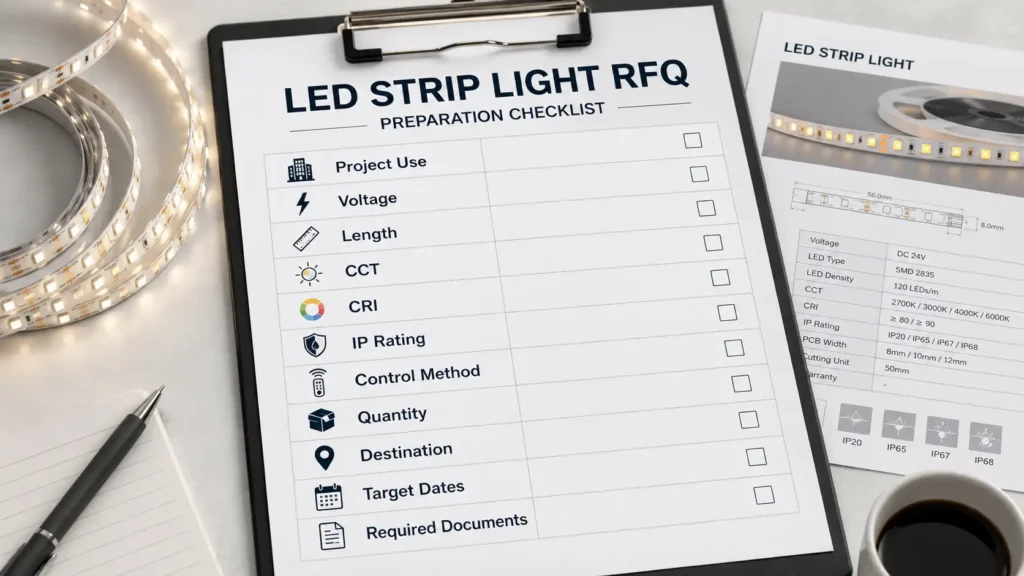 Commercial LED Strip Light RFQ Checklist