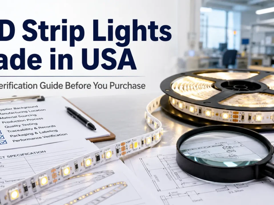 LED Strip Lights Made in USA: Buyer Verification Guide Before You Purchase
