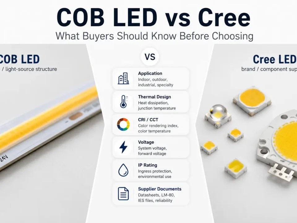 COB LED vs Cree comparison guide for LED strip buyers