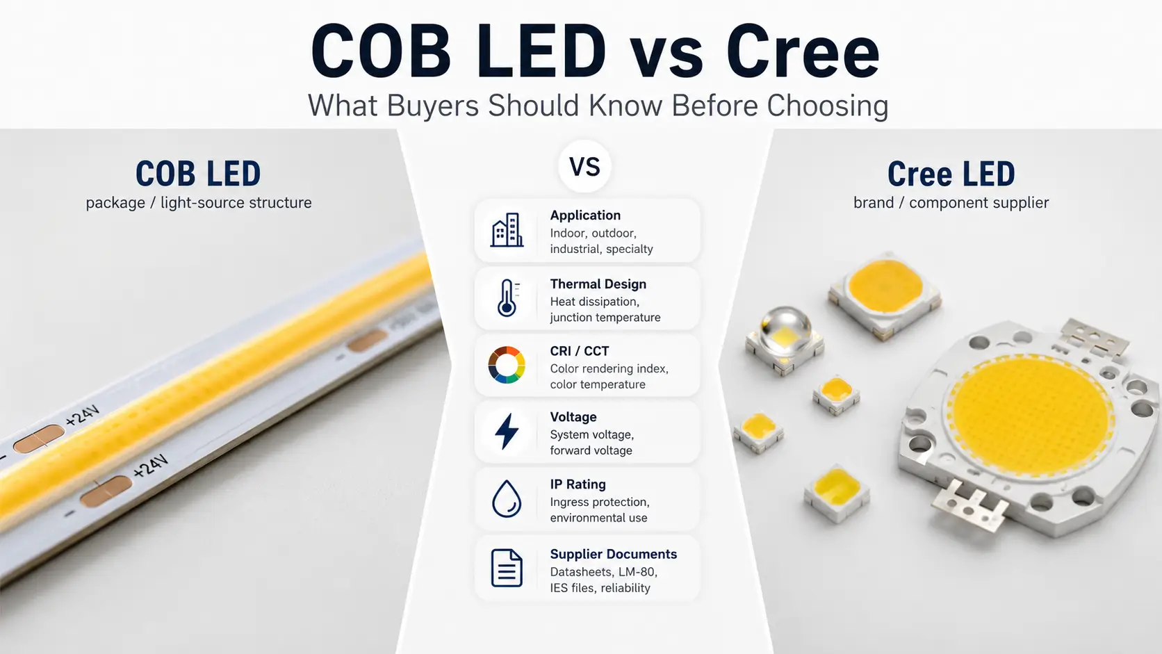 COB LED vs Cree Key Differences and Buyer Guide