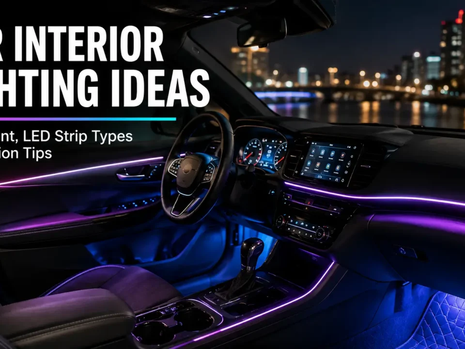 Car Interior Lighting Ideas: Placement, LED Strip Types, and Selection Tips