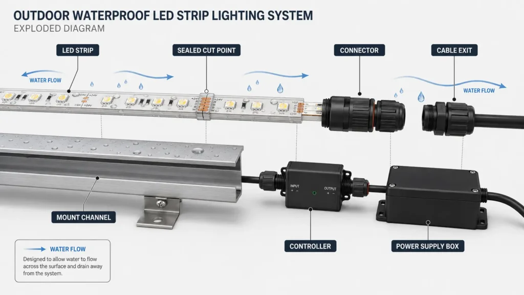 Best Waterproof Outdoor LED Strip Lights | B2B Selection Guide