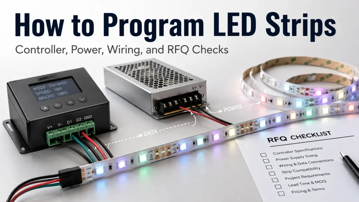 How to Program LED Strips: Controller, Power, Wiring, and RFQ Checks