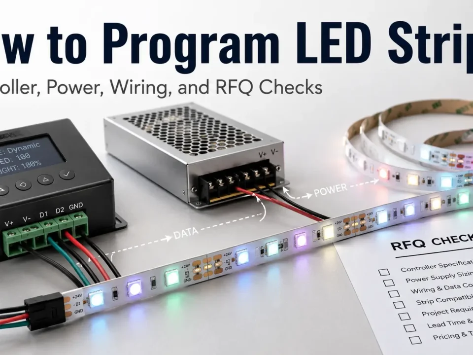 How to Program LED Strips: Controller, Power, Wiring, and RFQ Checks