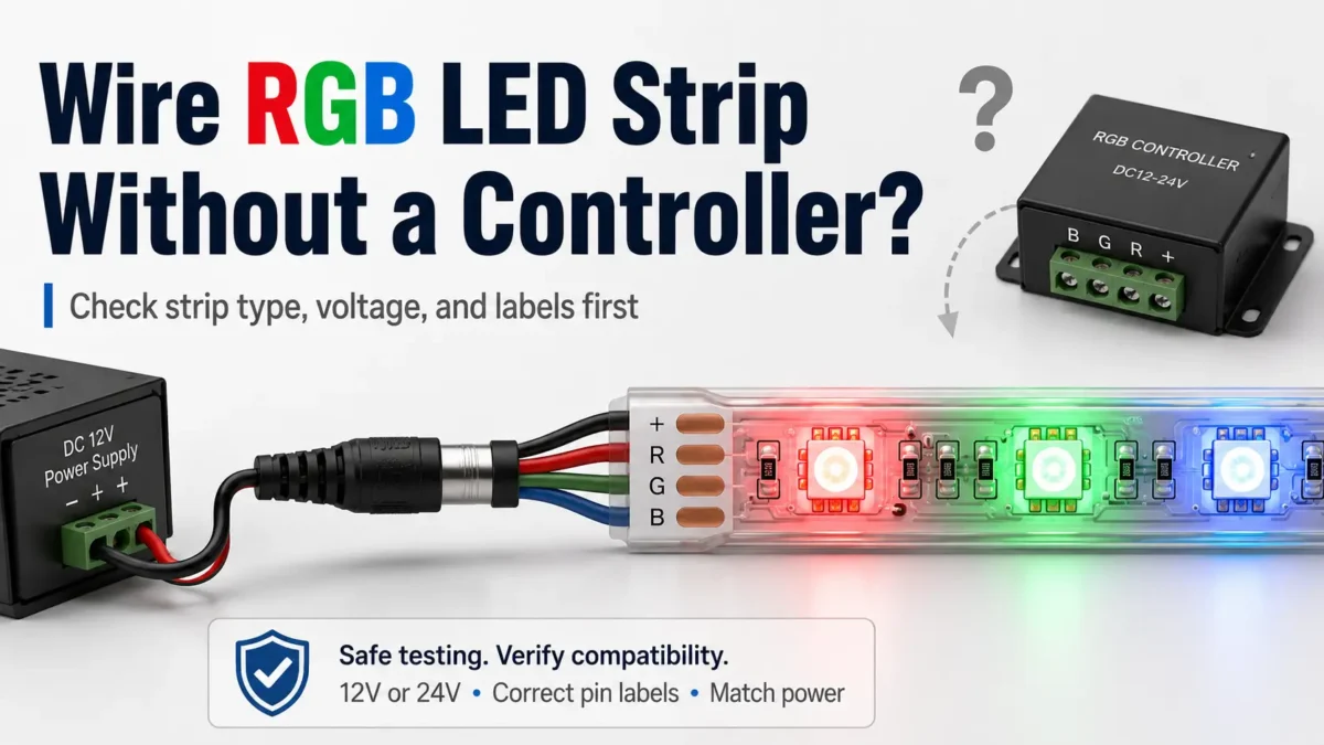 How to Wire an RGB LED Strip Without a Controller