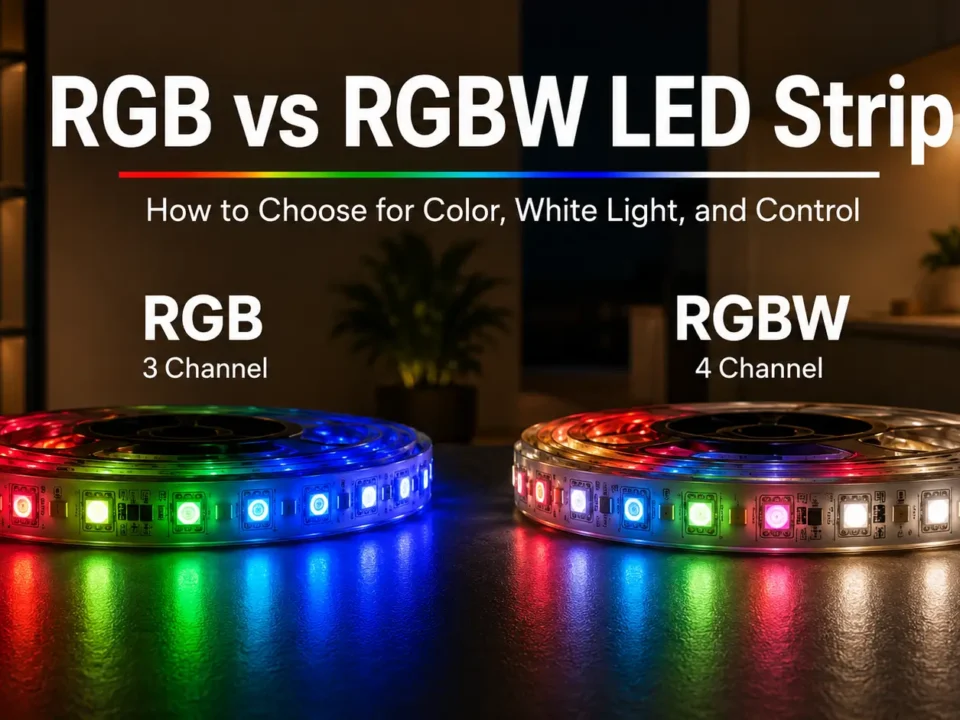 RGB vs RGBW LED Strip: How to Choose for Color, White Light, and Control