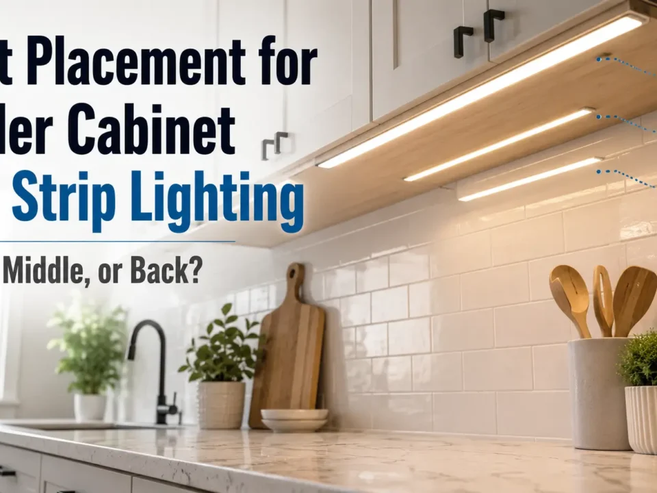 Best Placement for Under Cabinet LED Strip Lighting: Front, Middle, or Back?