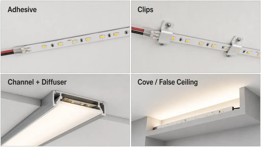 Ceiling Surface and Mounting Method Options