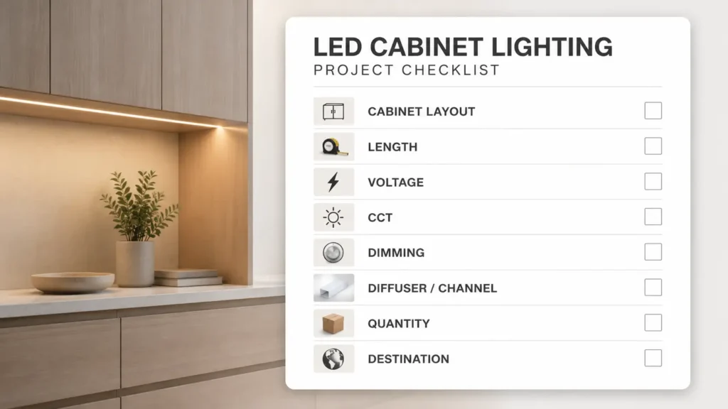 LED Strip Under-Cabinet Project Checklist