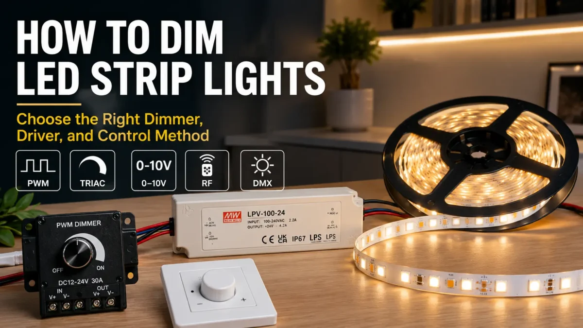 How to Dim LED Strip Lights: Choose the Right Dimmer, Driver, and Control Method