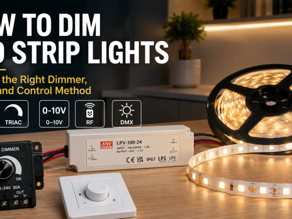 How to Dim LED Strip Lights: Choose the Right Dimmer, Driver, and Control Method