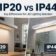 IP20 vs IP44: Key Differences for LED Lighting Selection