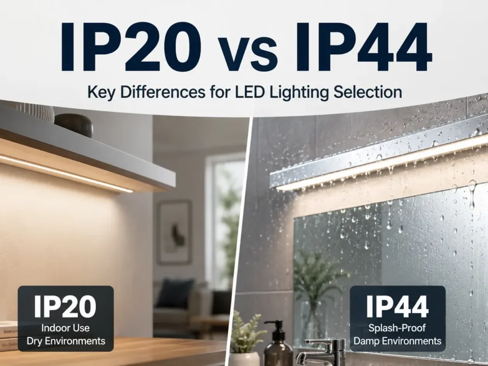 IP20 vs IP44: Key Differences for LED Lighting Selection