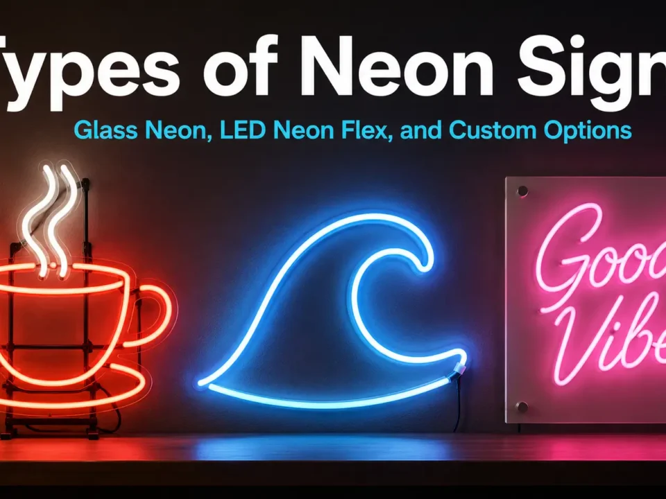 Types of Neon Signs: Glass Neon vs LED Neon Guide