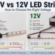 5V vs 12V LED Strip: Voltage Selection Guide