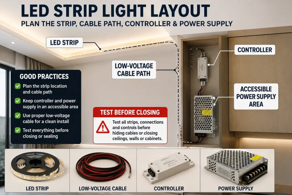 Hidden Wire and Power Supply Planning Diagram