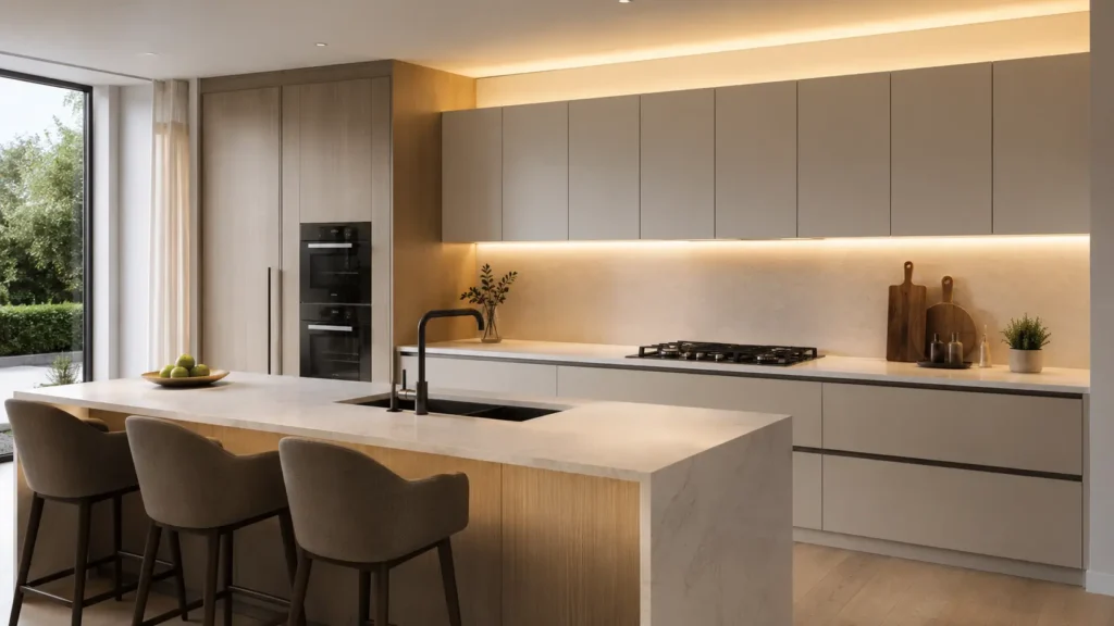 Kitchen strip lighting ideas by placement
