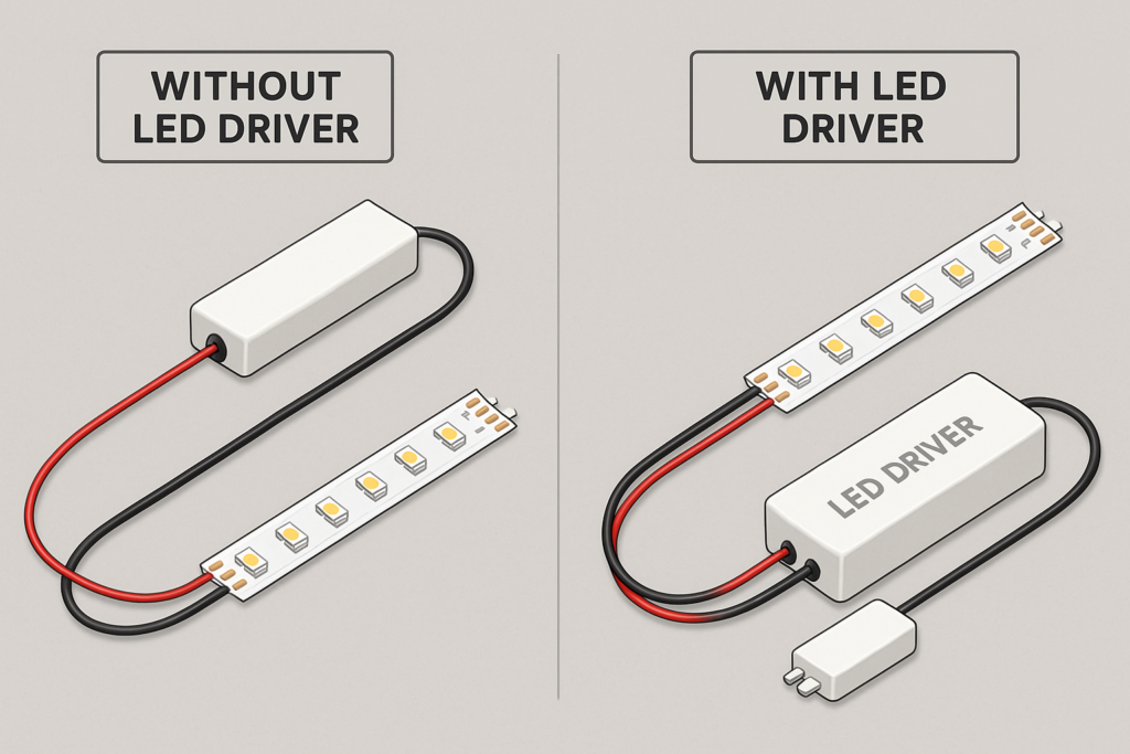 LED Driver vs Strip Light: Key Differences & When to Use Each