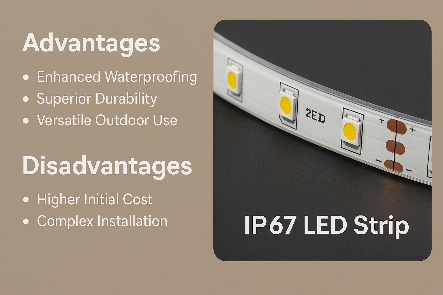 IP65 vs IP67 LED Strip: Clear Guide to Waterproof LED Lighting Options