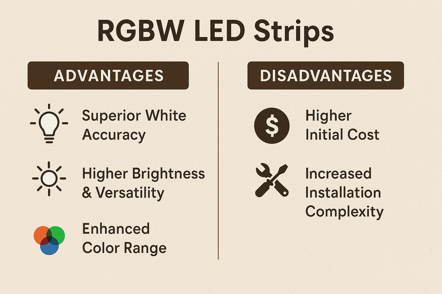 RGB vs RGBW LED Strip: Clear Comparison for Color, Brightness ...