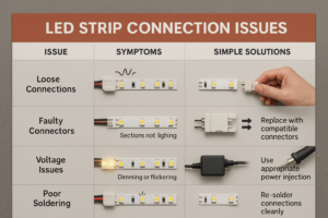 Led Strip Fail LED Strip Connection Problems: Easy Troubleshooting & Preventive Guide