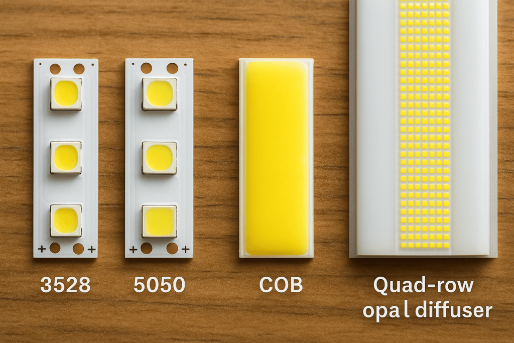 Package & multi-row layouts that raise brightness.