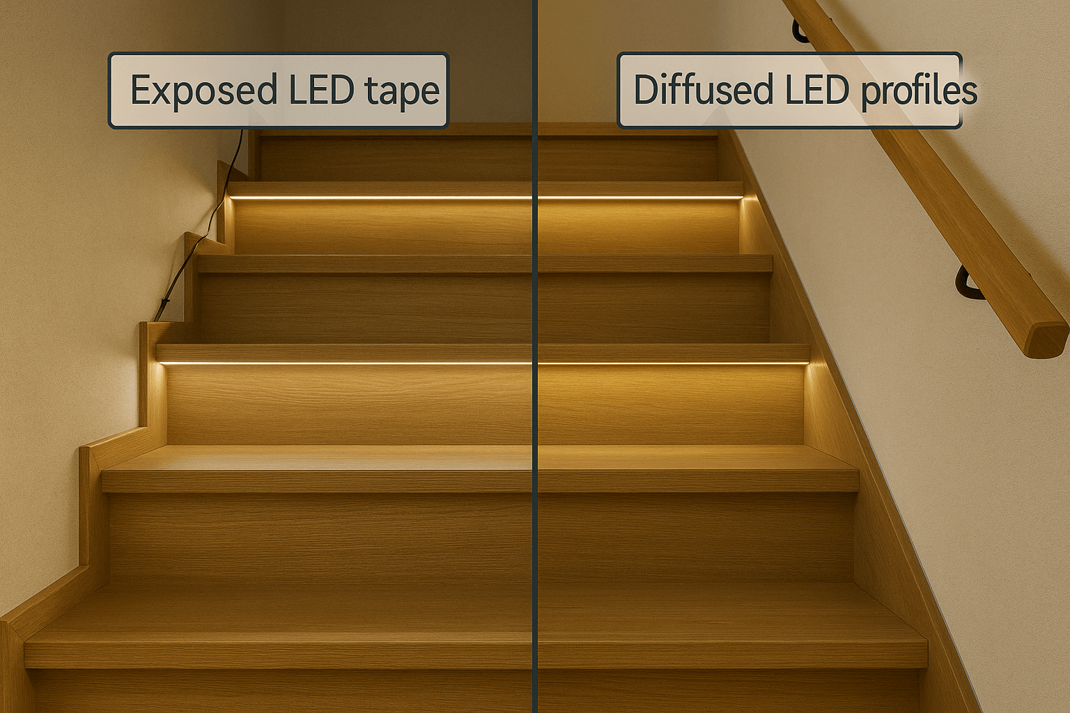 LED Strip Staircase Lighting Ideas – Design, Power & Safety Guide