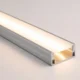 COB LED strip producing a uniform dotless line in a profile