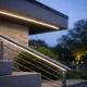 Outdoor architectural accent using COB LED strip lighting with clean, uniform line-of-light