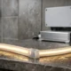 Waterproof COB LED strip installation concept in a wet-area project setting (B2B/contractor perspective)